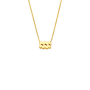 Isabel Bernard Étoiles d’Or Aquarius 14 Carat Gold Venetian Necklace With Horoscope IB340188