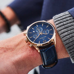 Mats Meier Grand Cornier Blue Chrono Watch MM00131