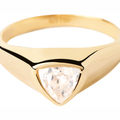 P D Paola The New Essentials 925 Sterling Silver Ring AN01-986-10with18K Gold Plating