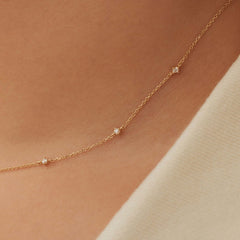 Isabel Bernard Rivoli Esmée 14 Carat Golden Necklace IB340123