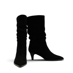 Isabel Bernard Vendôme Margot Black Suede Boots IB54005-101-37