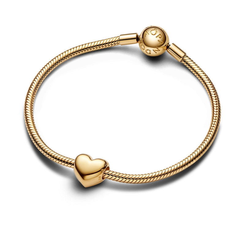 Pandora Moments 14 Karat Gold Plated Heart Charm 763439C00-zoom-