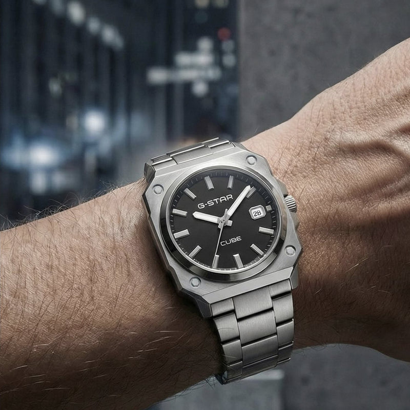 G-STAR Cube Zilverkleurig Herenhorloge GSW.508.05-zoom-