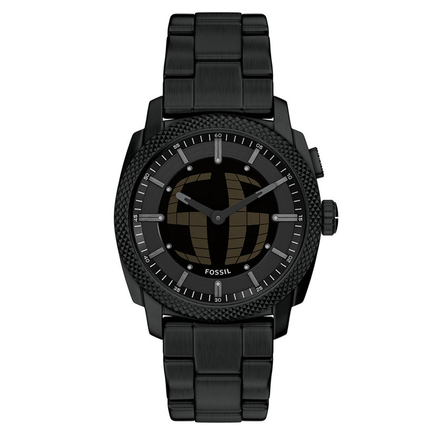 Fossil Machine Big Tic Round Black Dial Watch FS6156