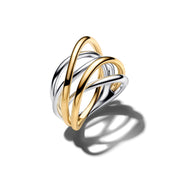 Pandora Essence Verguld Tweekleurige Entwined Band Ring 164673C00