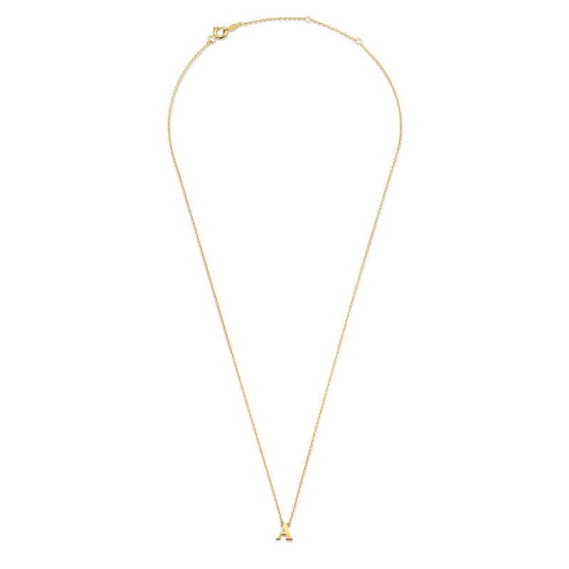 Isabel Bernard 14 Karaat Gouden Le Marais Chloé Ketting IB340134-A (Letter: A)-zoom-