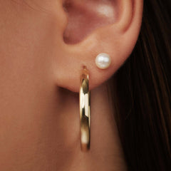 Isabel Bernard Belleville Luna 14 Carat Golden Ear Studs IB360132