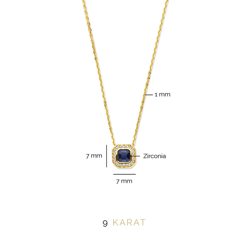 Beloro Jewels Monte Napoleone Sofia 9 Karaat Ketting BO340031-zoom-