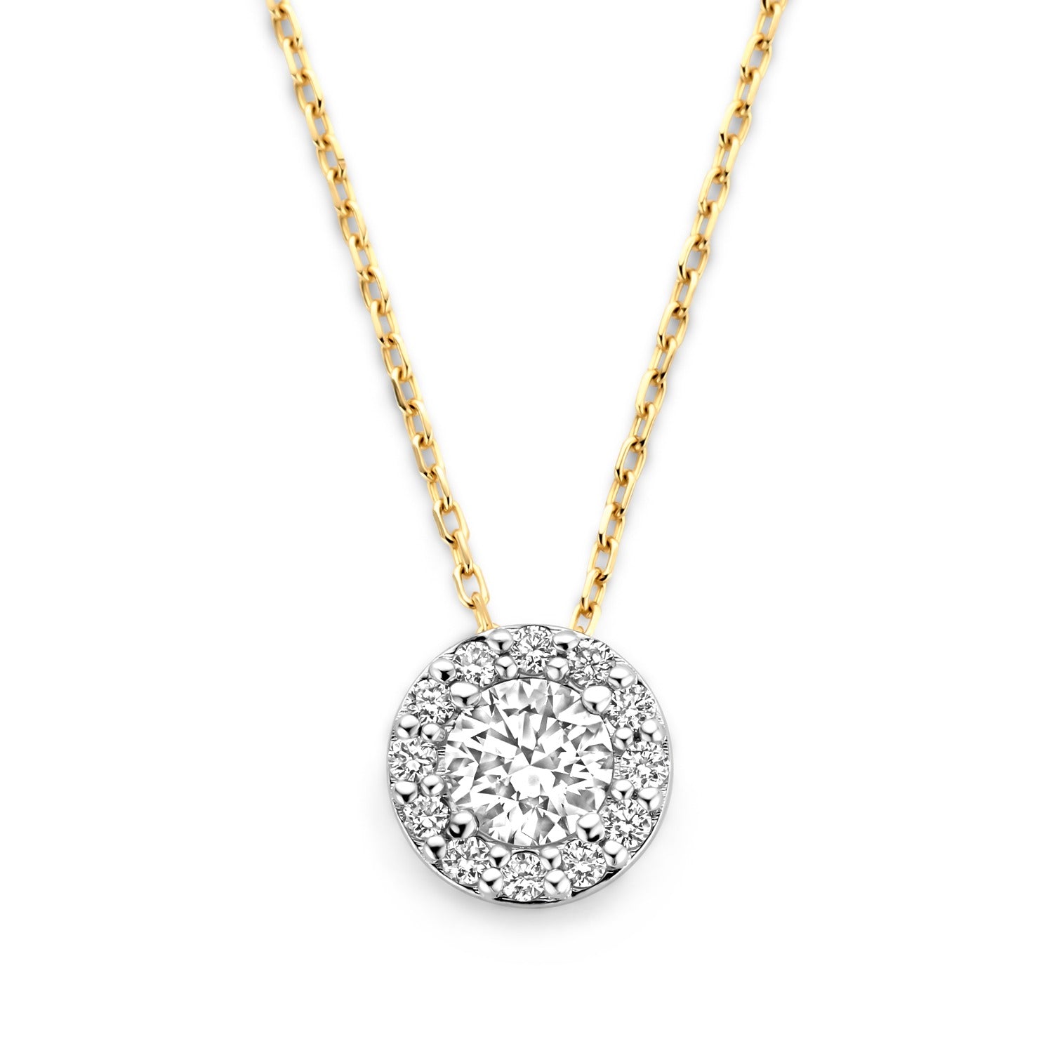 Isabel Bernard De la Paix Viviane 14 karat gold necklace with diamond IBD350031