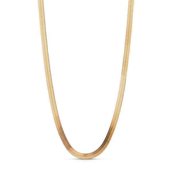 ENAMEL Copenhagen Carla 925 Sterling Zilveren Ketting Gold Plated N61G