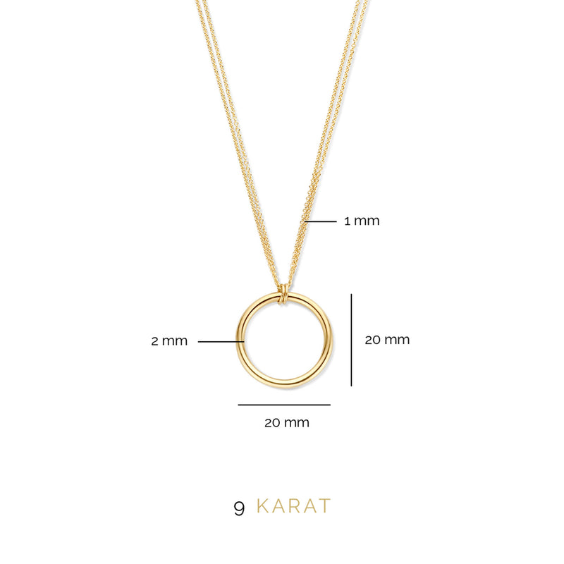 Beloro Jewels La Rinascente Constanza 9 Karaat Ketting BO340035-zoom-