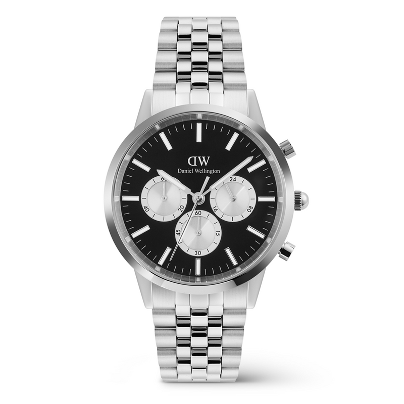 Daniel Wellington Iconic Chronograph Black Men's Watch DW00100873-zoom-
