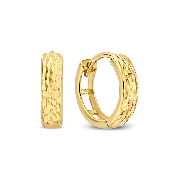 Rivoli Laura 14 karaat gouden oorringen met diamond cut