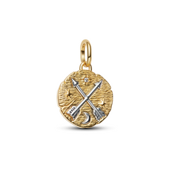 Pandora ME Gold Plated Arrows Coin Charm 764081C01