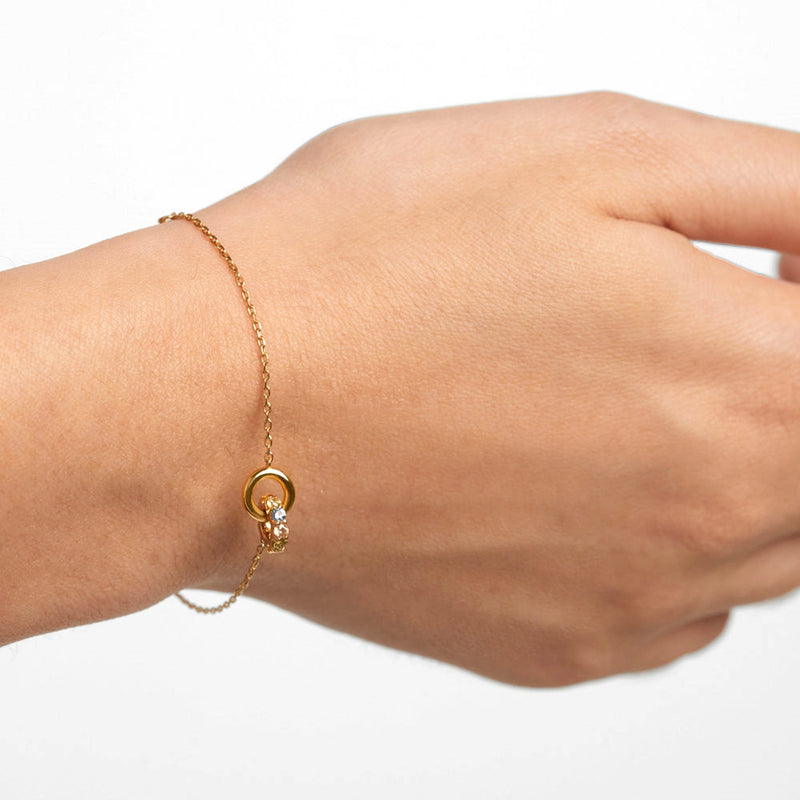 P D Paola Color 925 Sterling Silver Bracelet with Gold Plating PU01-787-U-zoom-