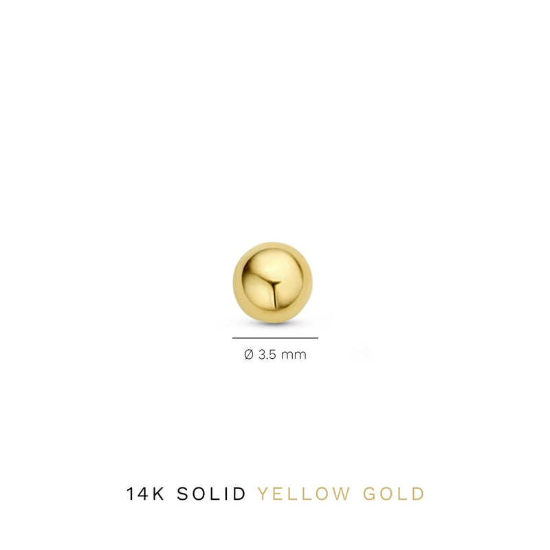 Isabel Bernard Cadeau d'Isabel 14 karaat gouden oorbellenset IB90175-zoom-