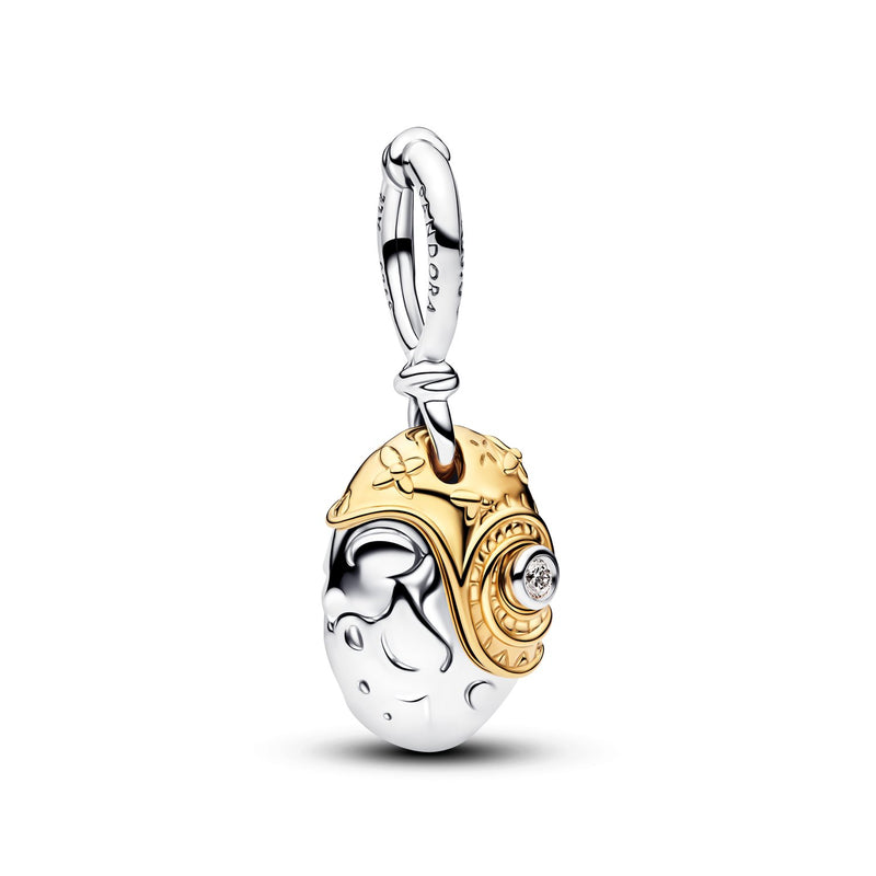 Pandora Disney Verguld 0.012 ct TW Lab-Grown Diamond Disney Prinsessen Moana Hart of Te Fiti Hangende Bedel 764385C01-zoom-