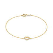 Beloro Jewels Monte Napoleone Valentina 9 karaat armband met zirkonia BO320042