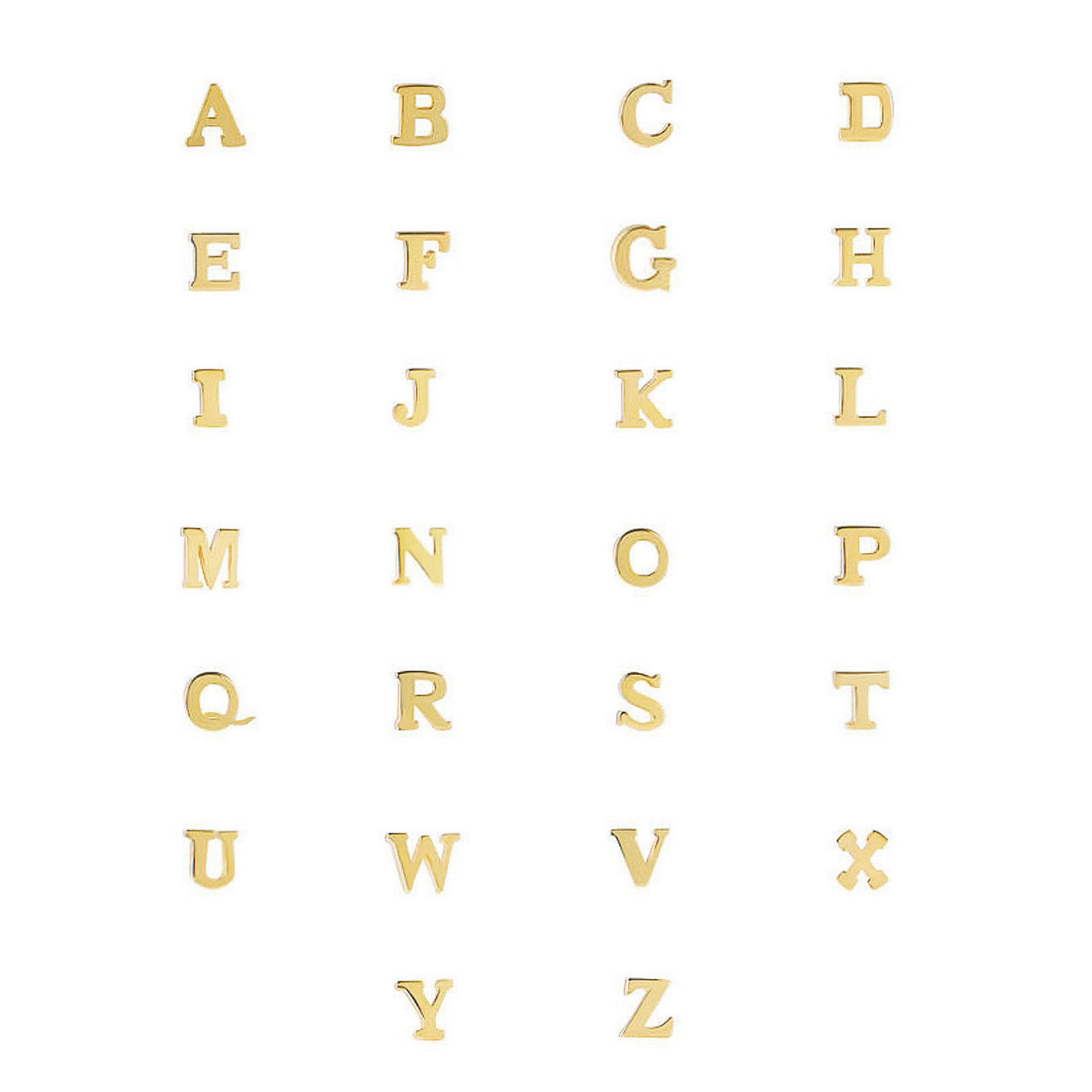 Isabel Bernard Le Marais Rachel 14 Carat Golden Initial Bracelet IB320101-A (Letter A)