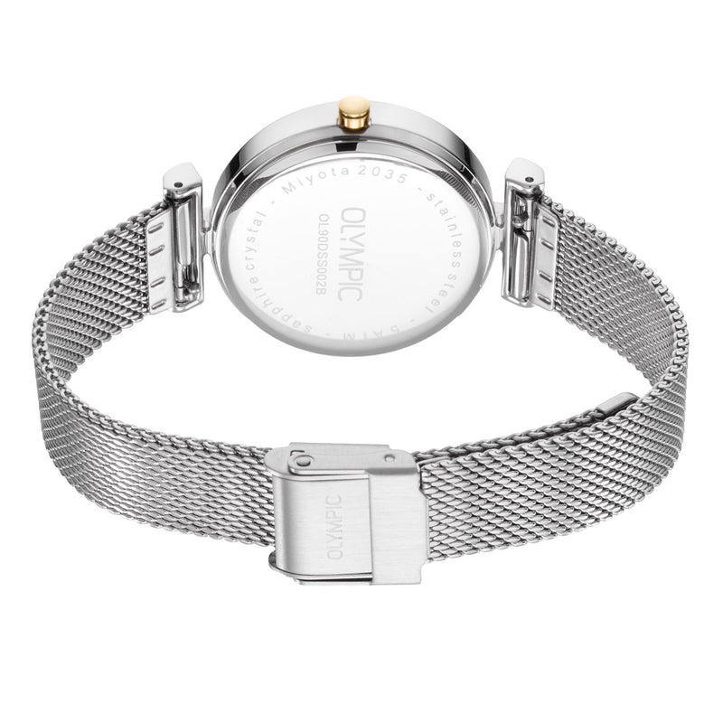 Olympic Horizon Zilverkleurig Dameshorloge OL90DSS002B-zoom-