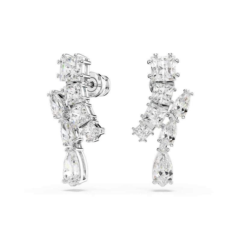 Swarovski Matrix Silver Coloured Ear Studs 5700418-zoom-