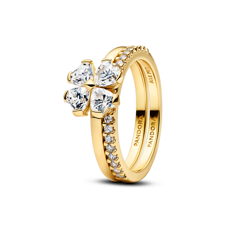 Pandora Timeless Sprankelende Geluksklaver Splitsbare Ring 164507C01-50-zoom-