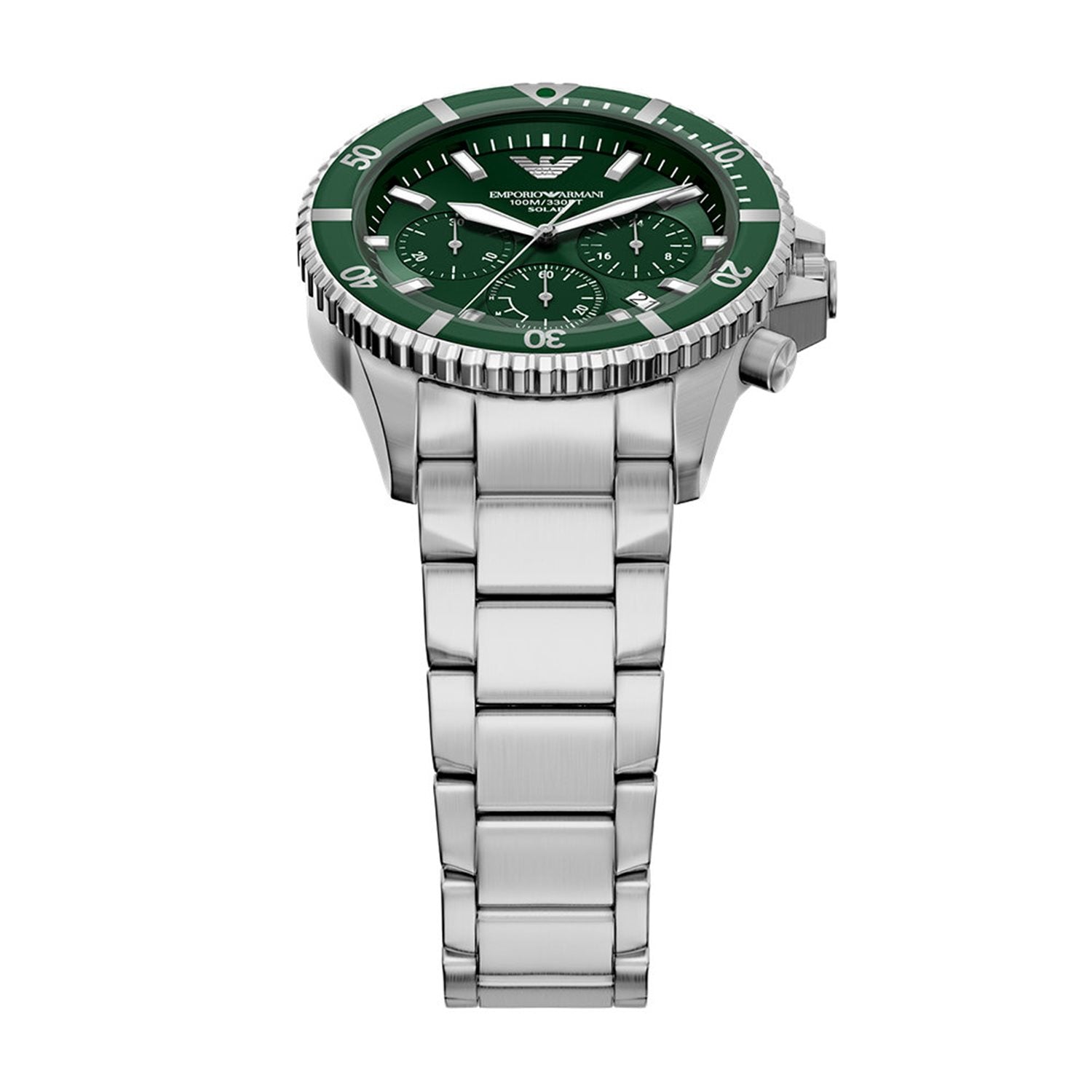 Emporio Armani World Explorer Solar Green Dial Watch AR11741