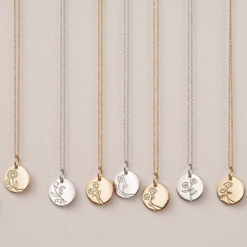 Violet Hamden Venus 925 Sterling Zilveren Gold Plated Ketting met Geboortebloem VH340025-FEB-zoom-
