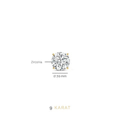 Beloro Jewels Monte Napoleone Stella 9 carat gold Ear Studs BO360013