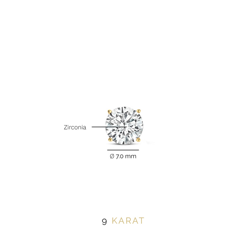 Beloro Jewels Monte Napoleone Stella 9 karaat oorknoppen BO360013-zoom-