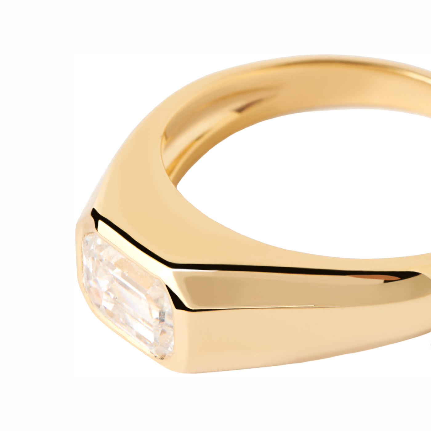 P D Paola The New Essentials 925 Sterling Silver Ring AN01-985-10with18K Gold Plating