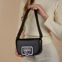 Chiara Ferragni Eyelike Black Shoulder Bag 75SB4BB9-ZS517-899