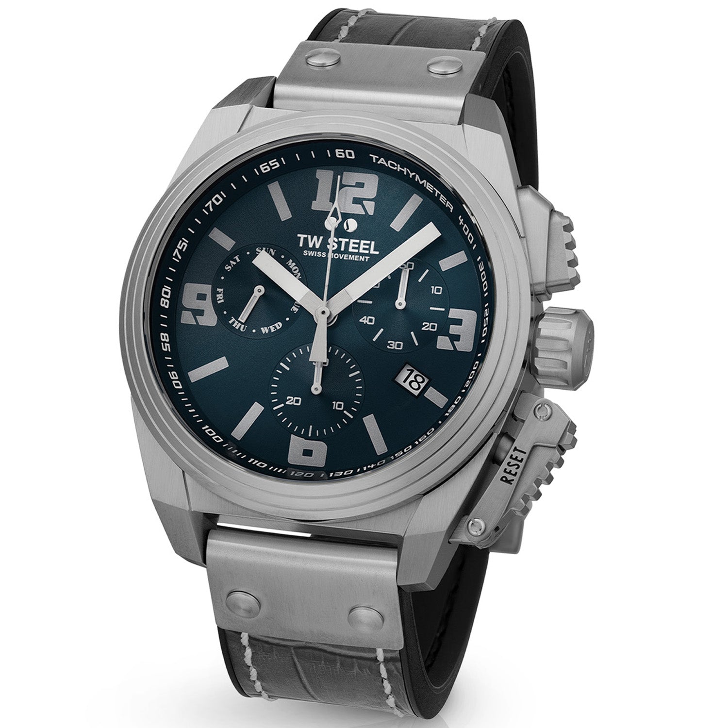 TW Steel Swiss Canteen Grey Men's Watch 2002-TW1114