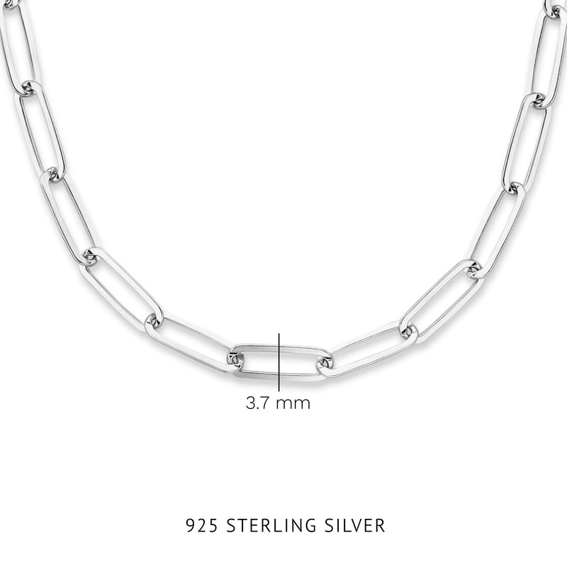 Parte Di Me Bibbiena Poppi Felice 925 Sterling Zilveren Schakelketting PDM34091-zoom-