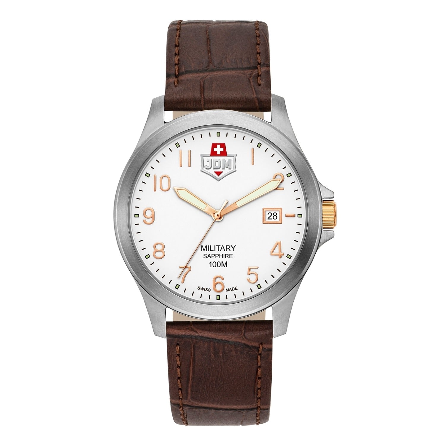 JDM Military Alpha I White Men's Watch JDM-WG001-02