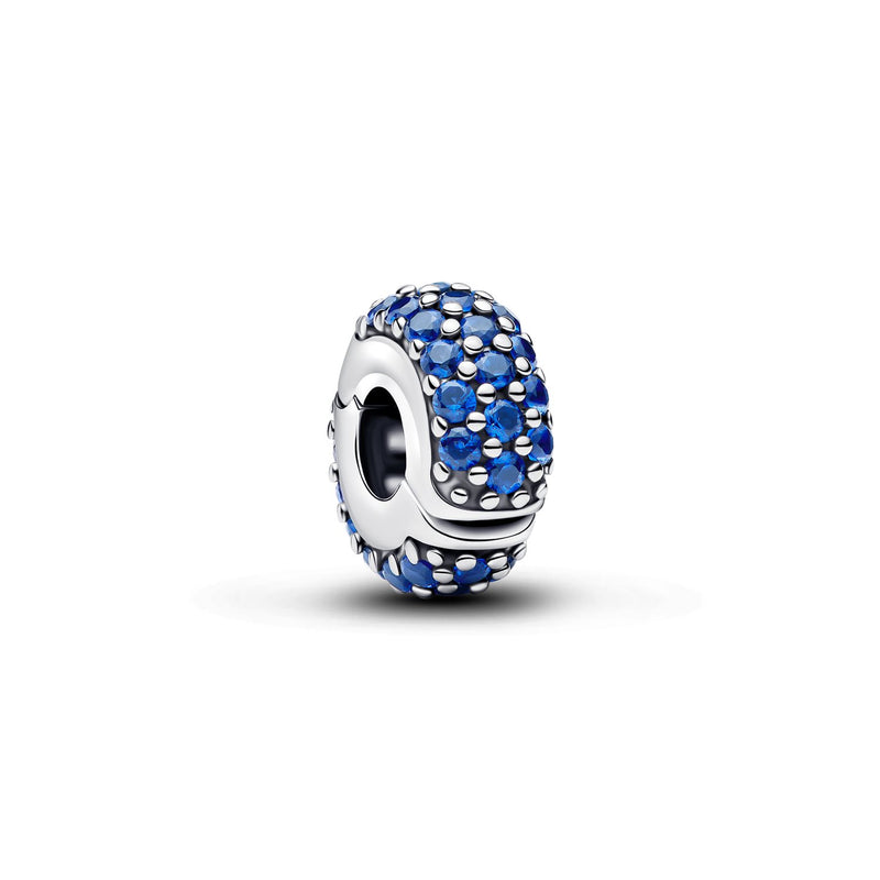 Pandora Moments Silicone Man-made Kristal Royal Blauwe Steen Clip Bedel 794700C01-zoom-