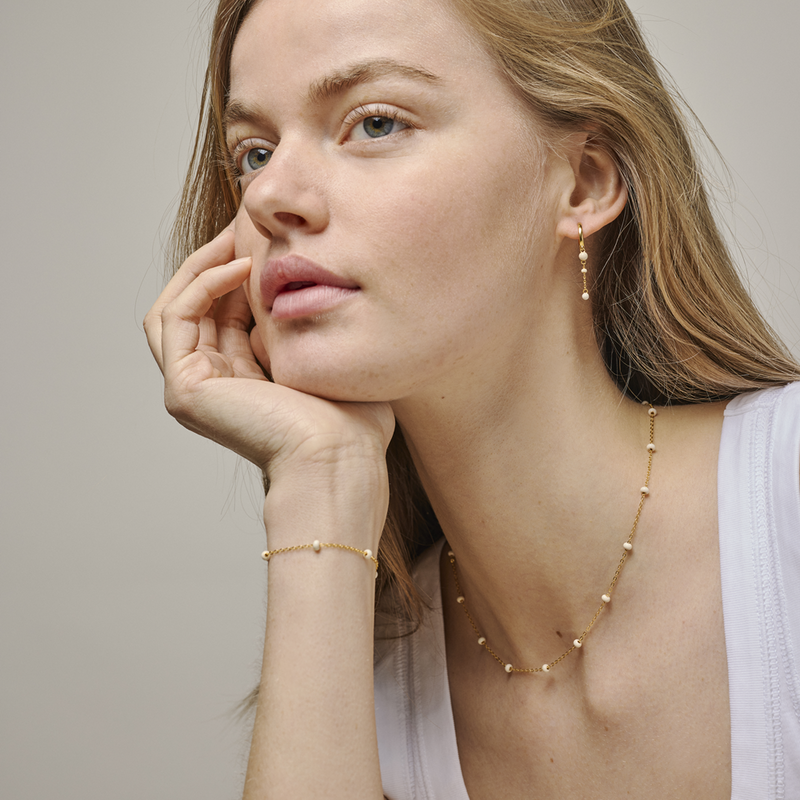 ENAMEL Copenhagen Lola Bold Gold Plated Recycled 925 Sterling Silver Necklace N137G-DY-zoom-