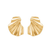 ENAMEL Copenhagen Wave 925 Sterling Zilveren Oorbellen Met Gouden Plating E70GM