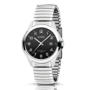 Olympic Charlie Zwart Heren Horloge 2002-OL26HSS309