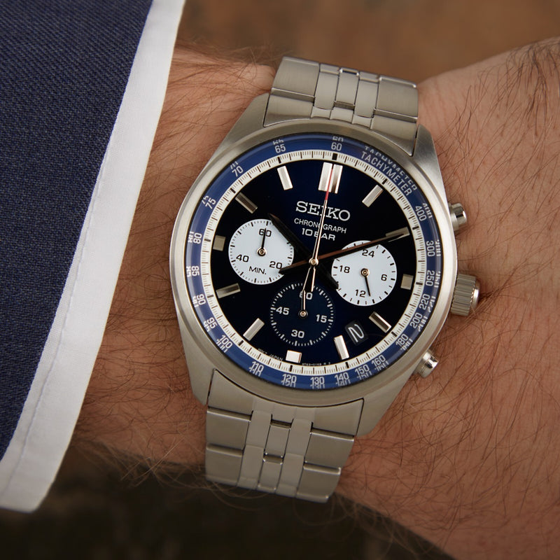 Seiko Chronograaf Heren Horloge SSB427P1-zoom-