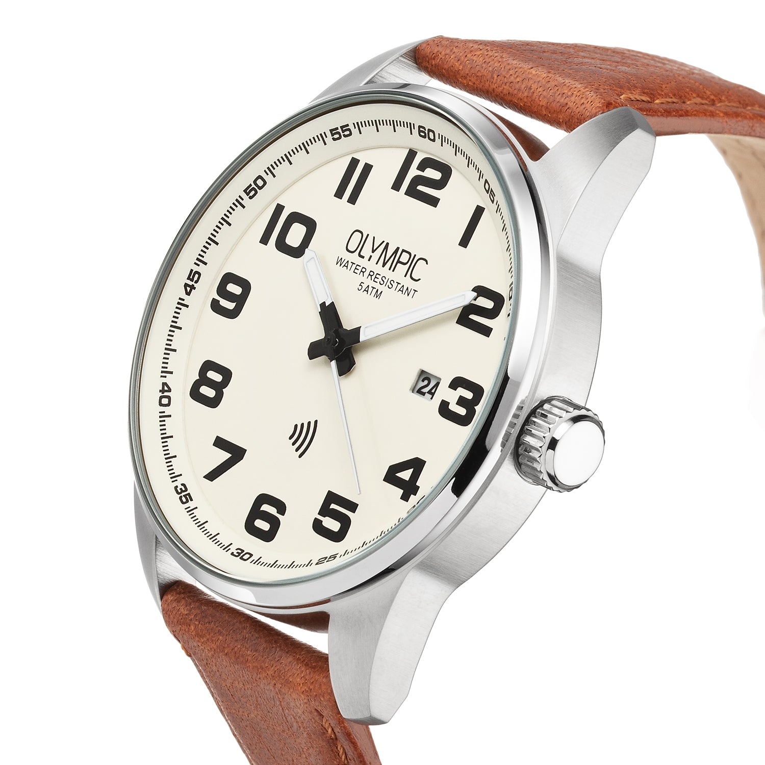 Olympic David Cream Men's Watch 2002-OL89HSL049