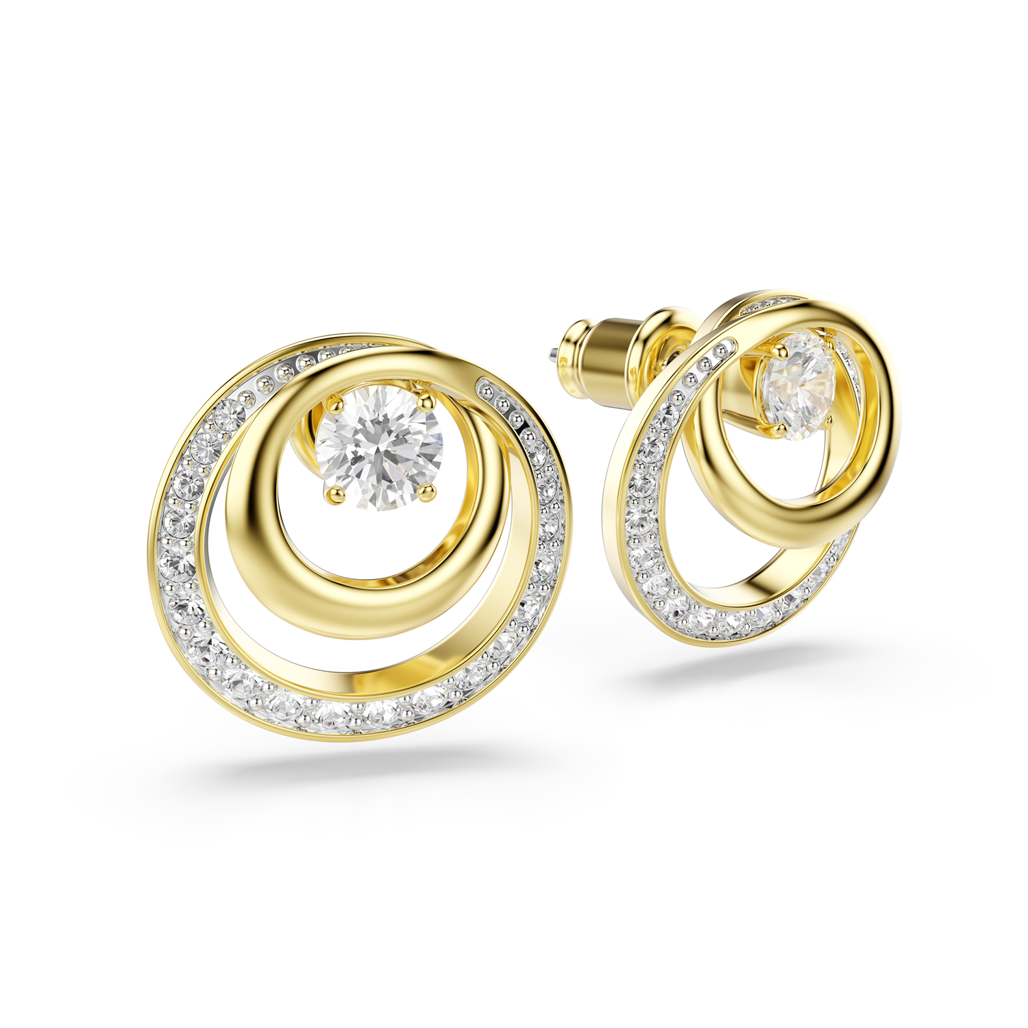 Swarovski Hyperbola Gold Plated Earrings 5740407
