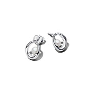 Pandora Essence Organisch Gevormd Oval & Treated Freshwater Cultured Pearl Oorknoppen 293295C01