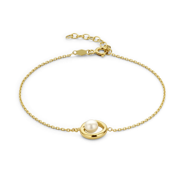 Beloro Jewels Monte Napoleone Perla 9 Karaat Armband BO320023