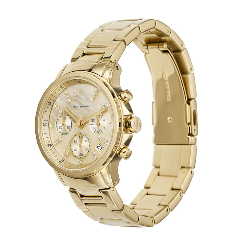 Armani Exchange Lady Banks Chronograaf Dames Horloge AX4327-zoom-