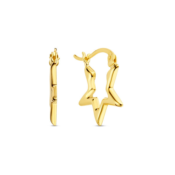 Beloro Jewels Della Spiga Luna 9 Karaat Sterretjes Oorbellen BO360083