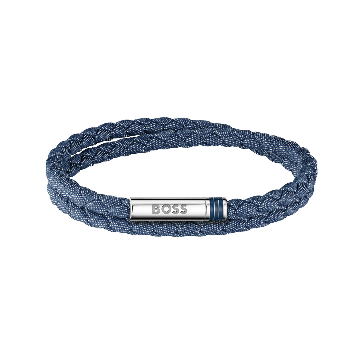 Hugo Boss Synthetic Fiber Blue Men's Braided bracelet HBJ1580800