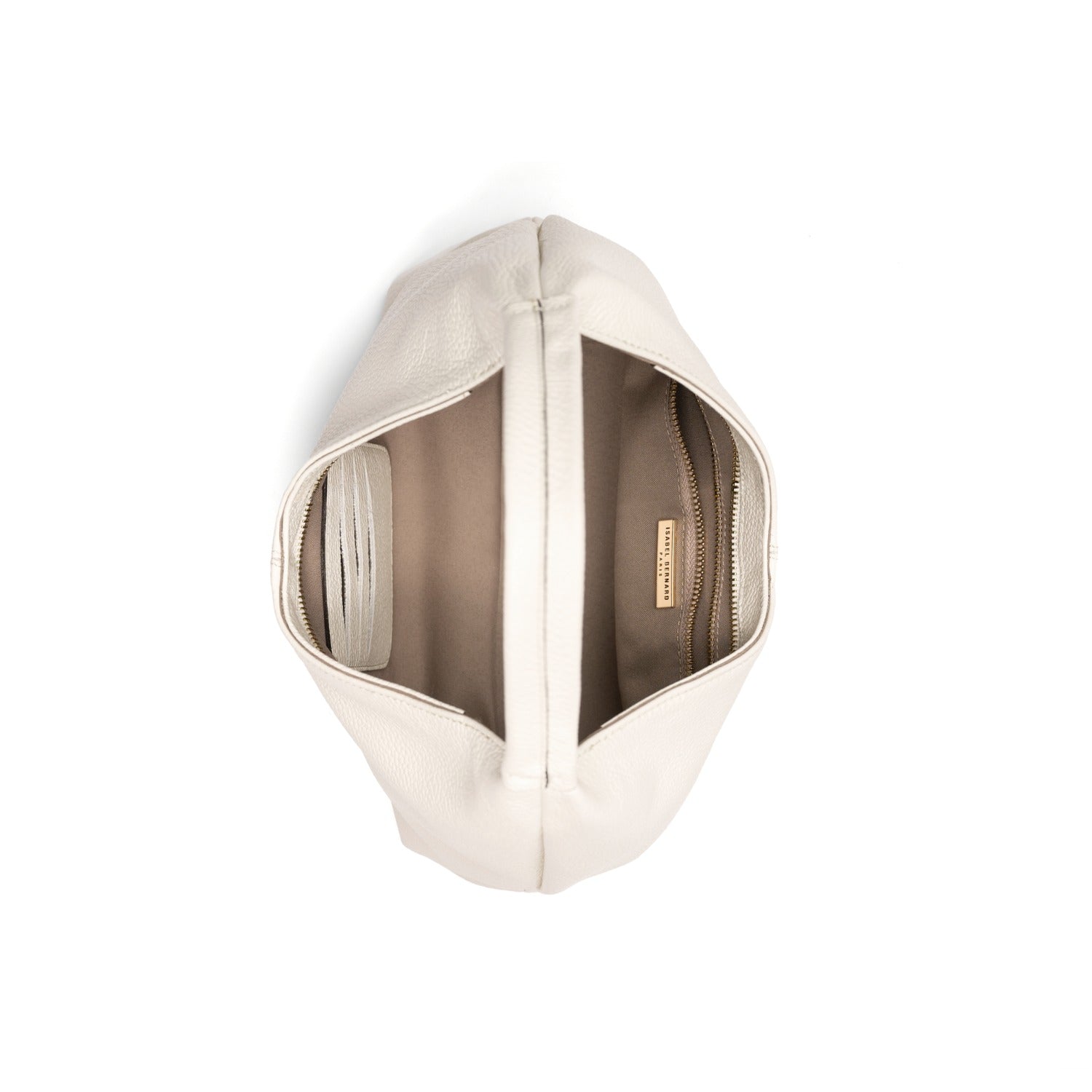 Isabel Bernard Honoré Grace mini cream calfskin leather handbag IB21132-070