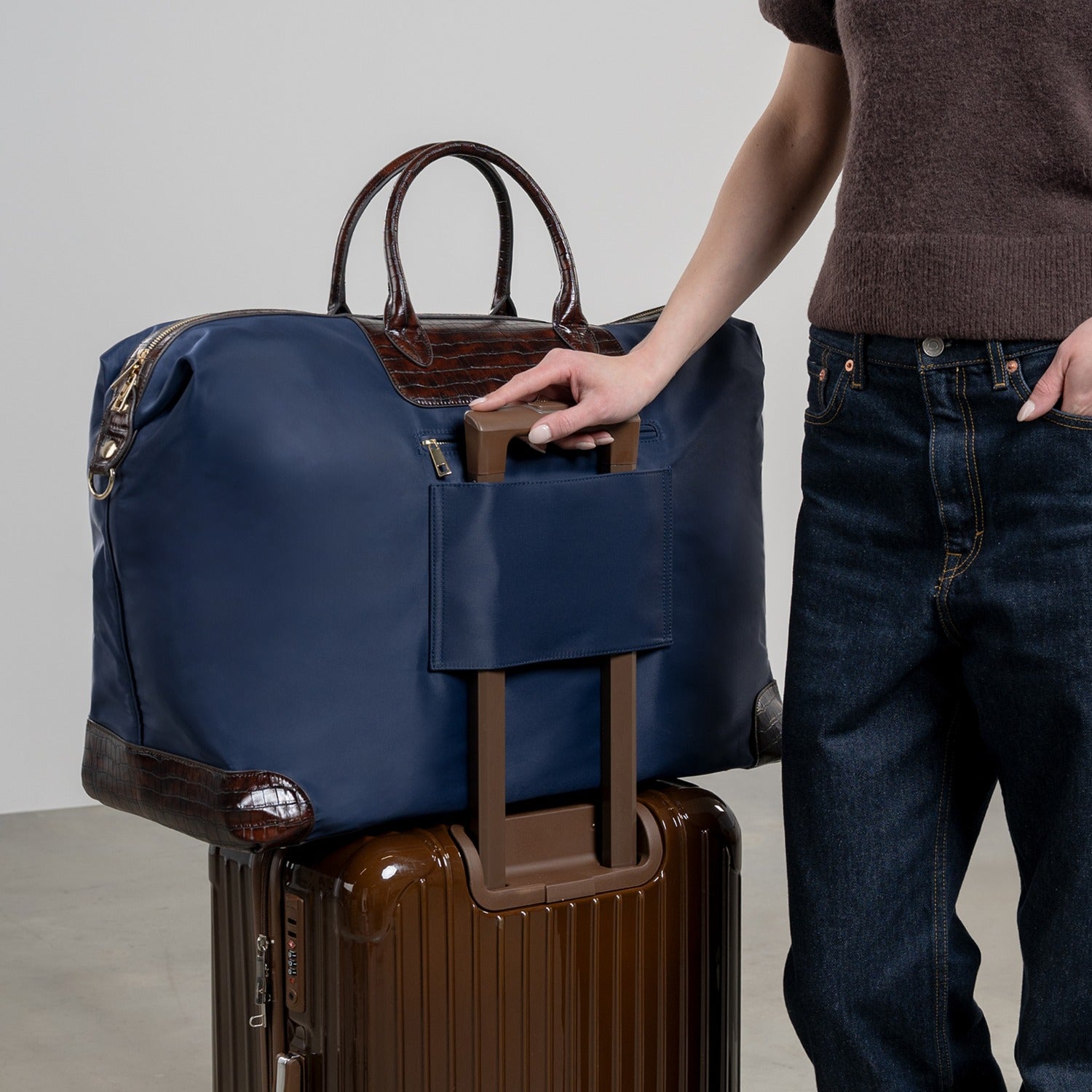 Isabel Bernard Du Louvre Colette Blue Weekend Bag Large IB20003-942