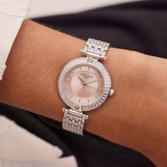Parte Di Me Orologio Rond Women'sWatch Silver-coloured and Taupe PDM09009